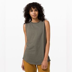 Brand NEW Lululemon Show Your Edge Muscle Tank Army Green